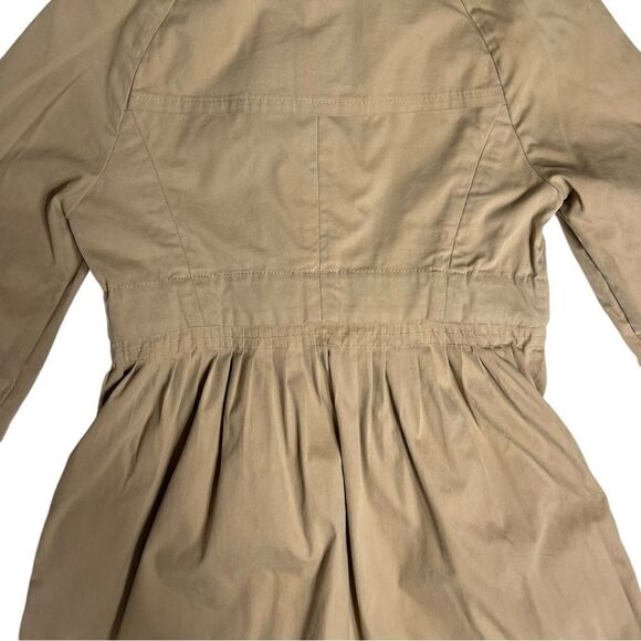 Diane Von Furstenberg Women’s Tan Tie Waist Trench Coat Size 2 - Picture 12 of 13